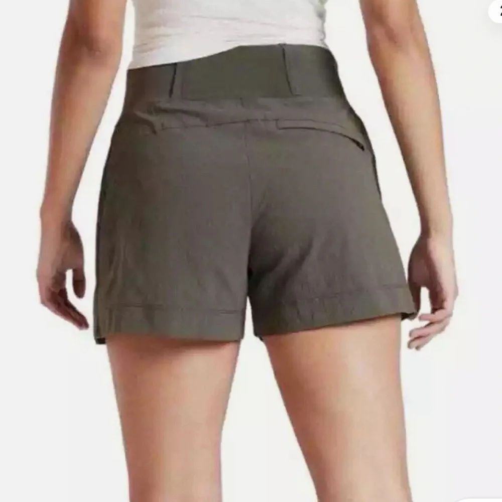 Athleta Trekkie North Short 22 MTOL Green Hiking Shorts Recycled Ripstop Active